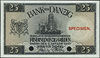 25 guldenów 2.01.1931, wzór dwukrotnie perforowa
