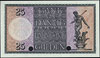 25 guldenów 2.01.1931, wzór dwukrotnie perforowany z nadrukiem SPECIMEN, bez oznaczenia serii i nu..