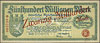 Sopot, 20 miliardow marek, nadruk na banknocie 500.000.000 marek 28.09.1923, numeracja 6-cio cyfro..
