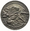 medal projektu J. Raszki z okazji 500 Rocznicy Bitwy pod Grunwaldem 1910 r, Aw: W czterołukowej ro..