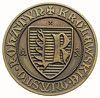 Rohatyń -medal autorstwa J. Laszczki na 500-lecie założenia miasta 1915 r., Aw: Tarcza z herbem mi..
