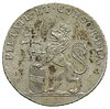 żeton 1791, wybity z okazji koronacji Leopolda II na króla Czech, Aw: Lew czeski i napis PIETATE E..