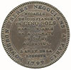 I Republika, medal sygnowany DUPRE F wartości 5 sou 1792, Aw: W owalu scena przysięgi, w otoku nap..