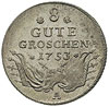 Fryderyk II 1740-1786, 8 gute groszen 1753 / A, Berlin, Olding 18, Schrötter 209, piękny egzemplarz