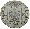 Fryderyk Wilhelm 1797-1840, 4 grosze (1/6 talara) 1797 / A, Berlin, Schrötter 81, idealny stan zac..