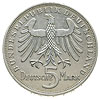 5 marek 1955 / F, Stuttgart, 150-lecie śmierci Fryderyka von Schiller, J.389, rzadkie