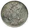 20 kopiejek 1840 / Н-Г, Petersburg, Bitkin 323, moneta wybita, pękniętym stemplem, patyna