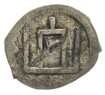 Witold 1392-1430, denar z lat 1413-1430, Aw: Kolumny Gedymina, Rw: Grot włóczni z krzyżykiem po prawej stronie, srebro 0.31 g, Ivanauskas 11V5-3