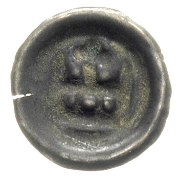 brakteat ok. 1337-1345, Korona zwieńczona krzyżem, 0.22 g, BRP Prusy T11.9