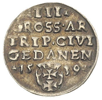 trojak 1539, Gdańsk, podobny Iger G.39.1.e (R1) 
