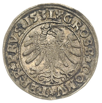 grosz 1531, Toruń, patyna