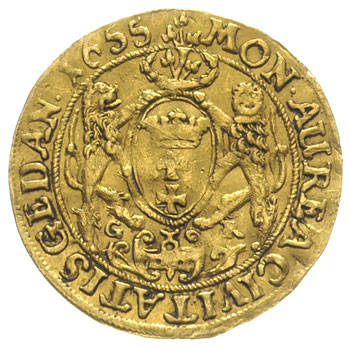 dukat 1655, Gdańsk, Aw: Popiersie króla i napis 