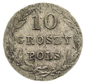 10 groszy 1830, Warszawa, litery KG, Plage 92, Bitkin 1011