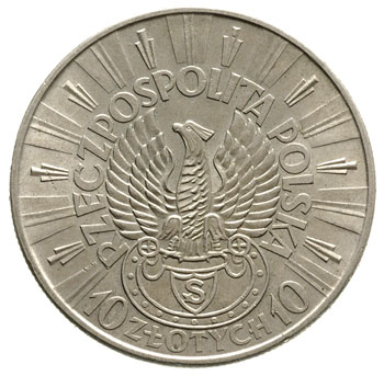 10 złotych 1934, Warszawa, Józef Piłsudski-Orzeł