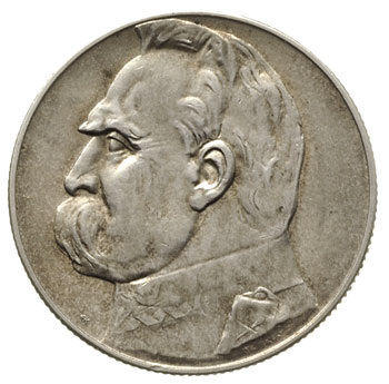 5 złotych 1938, Warszawa, Józef Piłsudski, Parchimowicz 118.d, rzadszy rocznik i pięknie zachowany