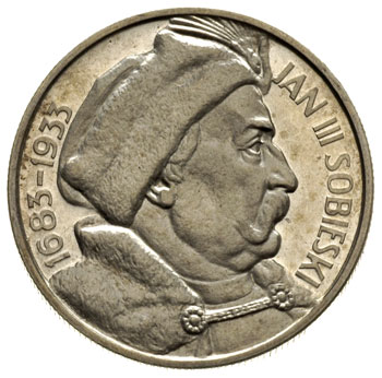 10 złotych 1933, Jan III Sobieski, bez napisu PR