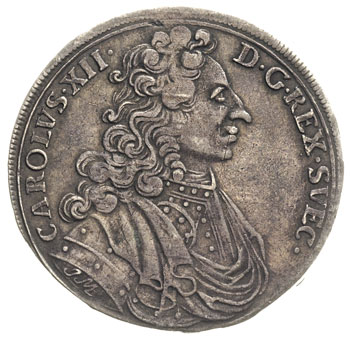 2/3 talara (gulden) 1707, Szczecin, Ahlström 228 (R),Dav. 770, patyna