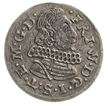 Fryderyk Wilhelm 1617-1625, trojak 1624, Cieszyn, Iger Ci.24.1.a. (R4), FuS 3063, duża rzadkość, patyna