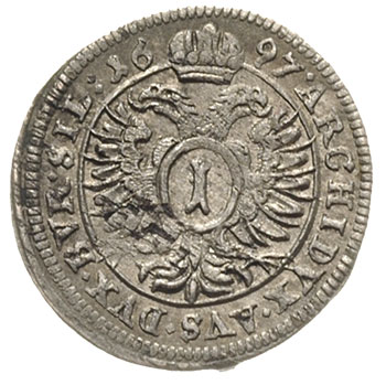 1 krajcar 1697, Opole, FuS 692, ładny egzemplarz