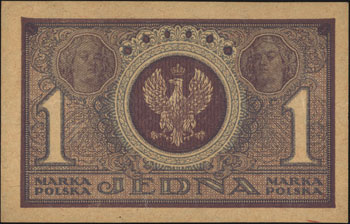 1 marka polska 17.05.1919, seria ICF, Miłczak 19b, Lucow 325 (R0), wyśmienite