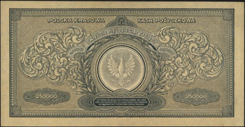 250.000 marek polskich 25.04.1923, seria CI, Miłczak 34c, Lucow 431 (R3), bardzo ładne