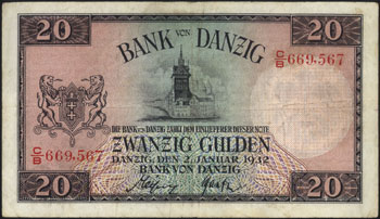 20 guldenów 2.01.1932, seria C/B, Miłczak G51c, Ros. 842c