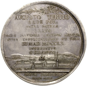 August III,  medal z okazji stulecia Pokoju Oliw