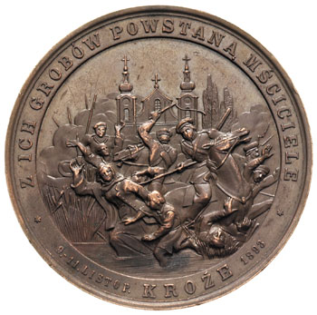 medal autorstwa Juliusza Kossaka wybity z okazji