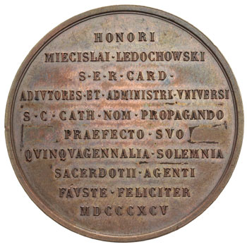 kardynał Mieczysław Ledóchowski, medal sygn. Joh