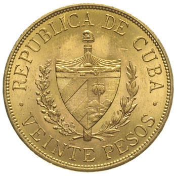 20 peso 1915, Filadelfia, złoto 33.45 g, Fr. 1, 
