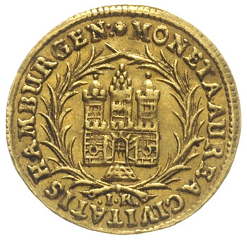 dukat 1692 z tytulaturą Leopolda I, złoto 3.45 g, Fr. 1109, Gaedechens 118, patyna