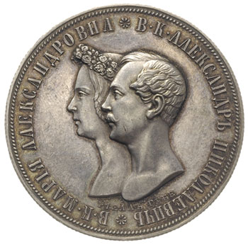 rubel pamiątkowy 1841, Petersburg, wybity z okazji zaślubin następcy tronu Aleksandra 16.04.1841, srebro 20.08 g, Bitkin 898 (R1), pięknie zachowany, bardzo rzadki, patyna