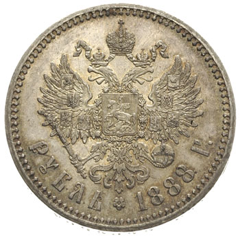 rubel 1888, Petersburg, Bitkin 71, drobne wady n