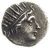 Karia, Rodos, drachma ok. 166-88 pne, Aw: Głowa Heliosa w diademie radialnym w prawo, Rw: W kwadra..