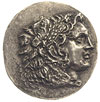 Macedonia, Aleksander III Wielki 336-323 pne, tetradrachma , Aw: Głowa Aleksandra w skórze lwa w p..