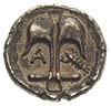 Mezja, Apollonia ad Rhyndacum, obol ok. 450-330 pne, Aw: Głowa Apollina na wprost, Rw: W okręgu in..