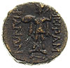 Tracja, Mesambria, brąz 350-250 pne, Aw: Głowa Ateny w diademie w prawo, Rw: Promachos z piorunem ..