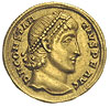 Konstancjusz II 337-361, solidus 355-361, Antiochia, Aw: Głowa w diademie w prawo, Rw: Roma i Cons..