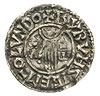 Aethelred II 978-1016, denar typu first hand, Londyn, mincerz Byrhsige, Aw: Popiersie w lewo, Rw: ..