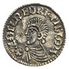 Aethelred II 978-1016, denar typu long cross, Shaftesbury, mincerz Goda, Aw: Popiersie w lewo, Rw:..
