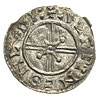 Harthaknut 1035-1042, denar typu quatrefoil ok. 1040-1042, Londyn, mincerz Aelfwine, Aw: Popiersie..