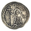 Śląsk, Bolesław I Wysoki 1163-1201, denar, Aw: Biskup z krzyżem, Rw: Rycerz walczący z lwem, srebr..