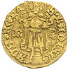 Władysław Warneńczyk 1434-1444, goldgulden 1442-1444, Nagy Banya, Aw: Czteropolowa tarcza, Rw: Św...