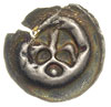 Mściwój II 1266-1294, brakteat, Lilia na łuku, pod łukiem kulka, 0.17 g, lekko wyszczerbiony, patyna