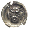 naśladownictwo brakteata z lat ok. 1257-1268, Brama zwieńczona krzyżem, w bramie kółko, 0.16 g, Pa..