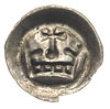 brakteat ok. 1287-1298, Korona zwieńczona krzyżem, 0.18 g, BRP Prusy T6.3