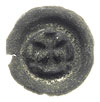 brakteat ok. 1317-1328, Krzyż łaciński, poniżej 