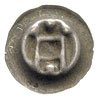 brakteat ok. 1360-1364, Brama ze skosem, zwieńczona kulkami, 0.18 g, BRP Prusy T15.12