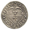 trojak 1537, Elbląg, Iger E.37.1.b, (R3), patyna, rzadki