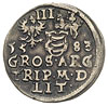 trojak 1583, Wilno, herb Leliwa pod popiersiem k
